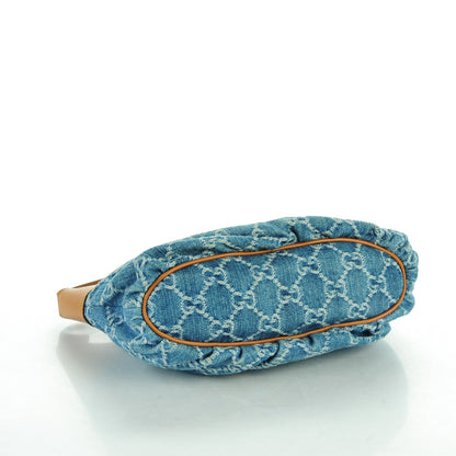 Gucci Denim Monogram Pochette 4 of 7