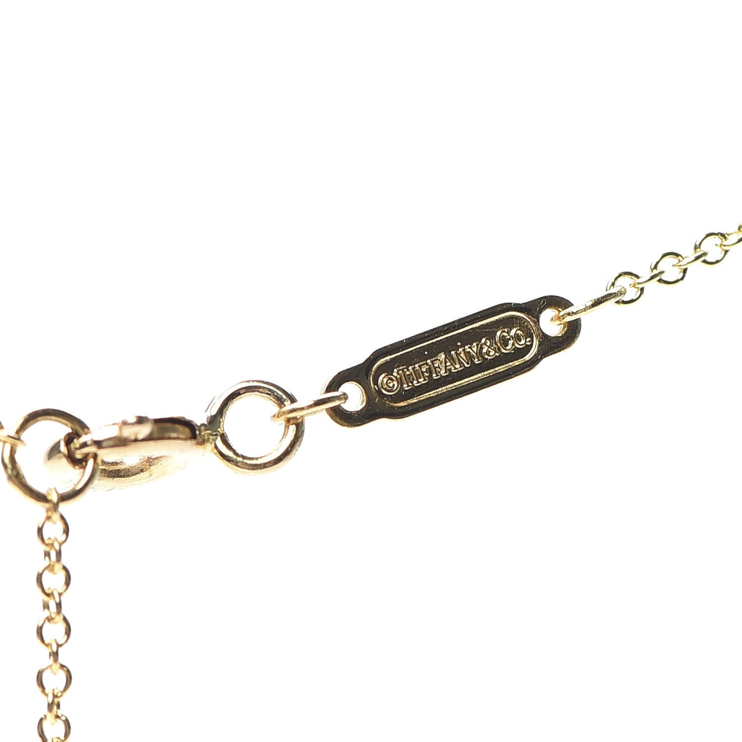 18K Yellow Gold Small T Smile Pendant Necklace