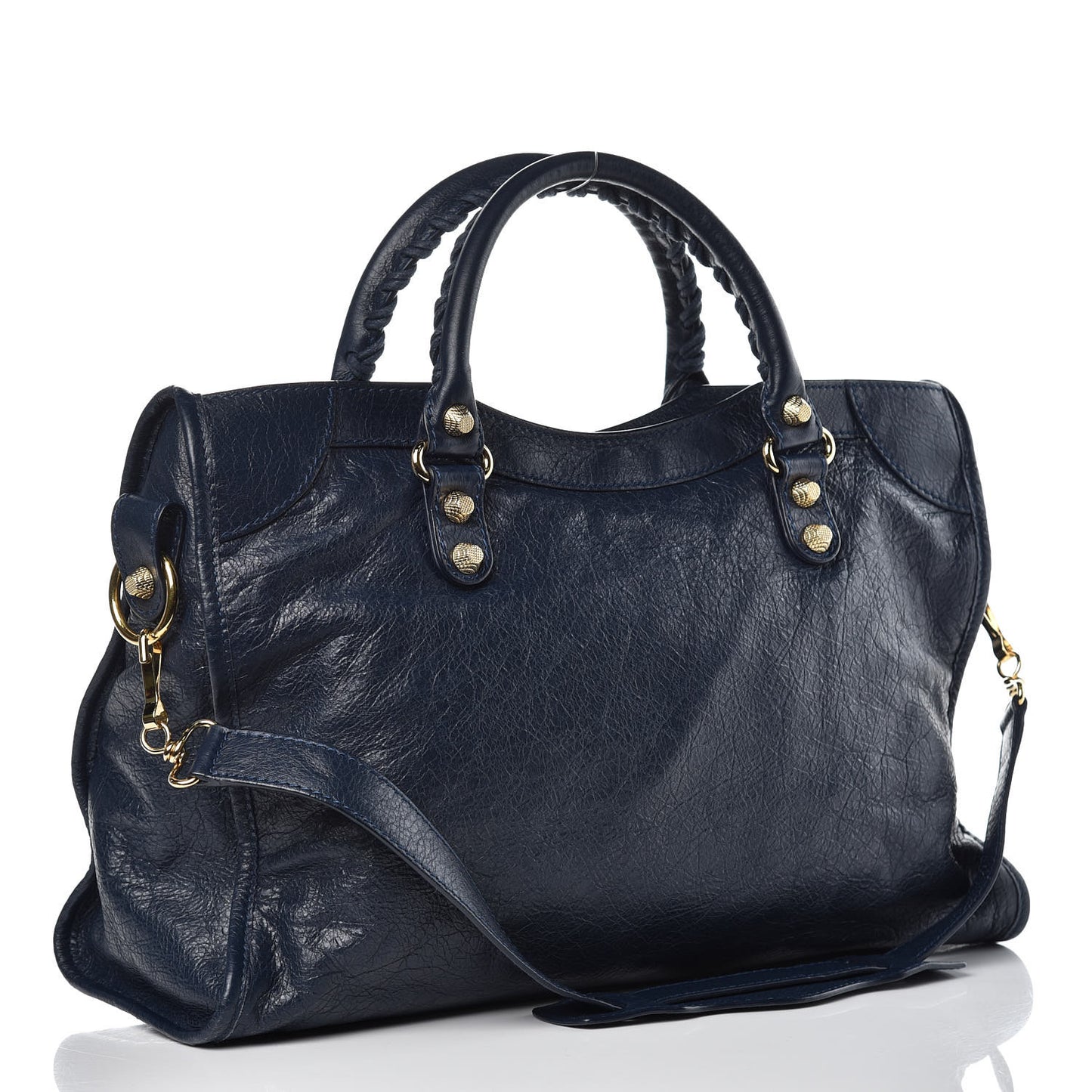 Agneau Giant 12 Gold Hardware City Bleu Obscur