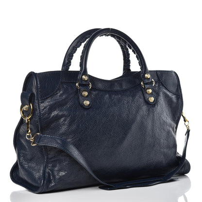 Balenciaga Agneau Giant 12 Gold Hardware City Bleu Obscur 4 of 12