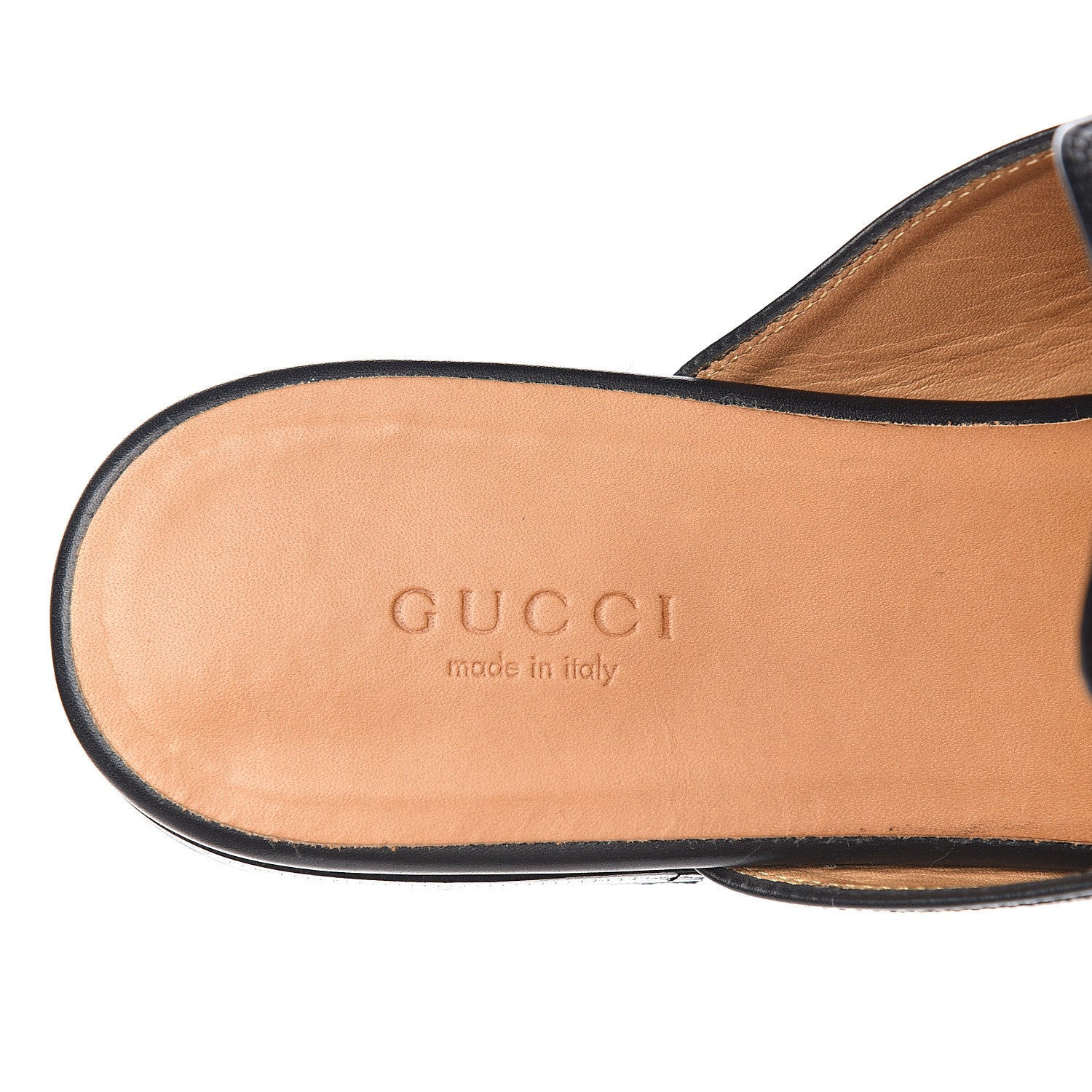 Gucci Calfskin Womens Princetown Slippers 38 Black 7 of 9