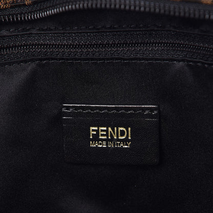 Fendi Zucca Quilted Medium Roll Tote Tobacco Black 6 of 7