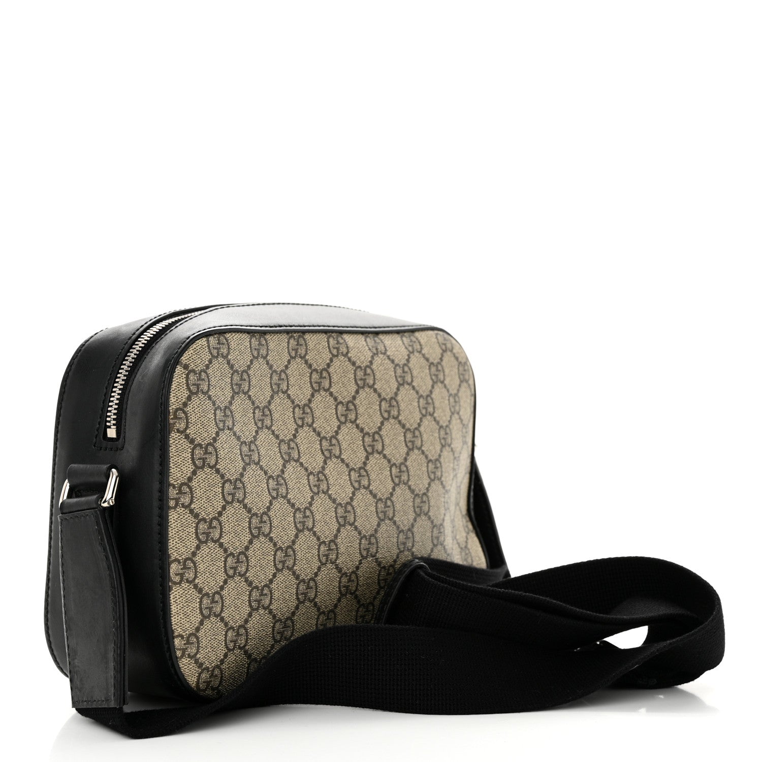 Gucci GG Supreme Monogram Camera Bag Beige Black 3 of 11