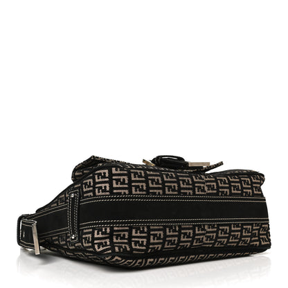 Fendi Zucchino Shoulder Bag Dark Brown 4 of 11