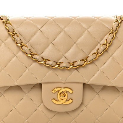 Chanel Lambskin Quilted Small Double Flap Beige 8 of 10