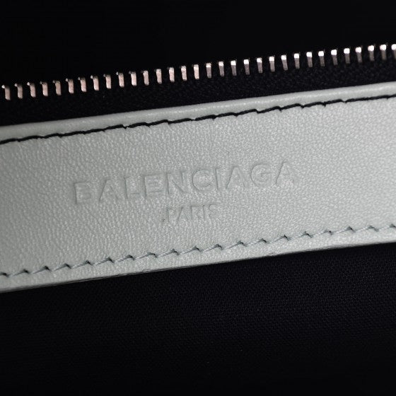 Balenciaga Chevre Silver Metallic Edge Hardware City Vert Anis 6 of 7
