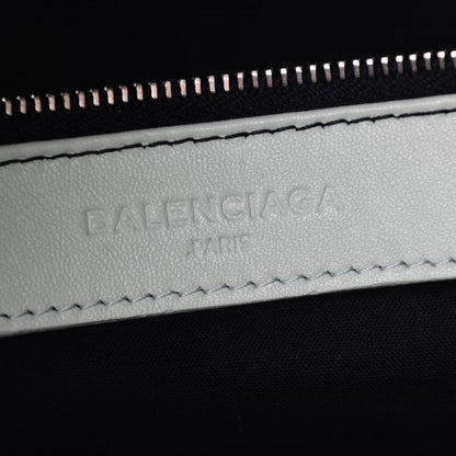 Balenciaga Chevre Silver Metallic Edge Hardware City Vert Anis 6 of 7