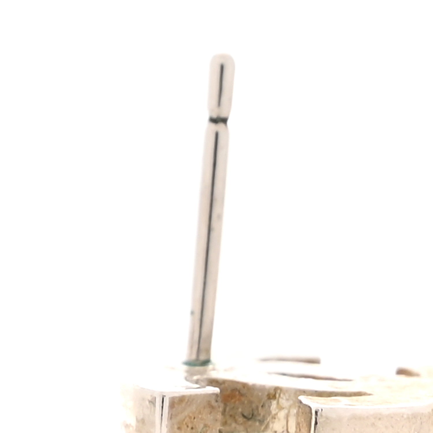 Chanel Crystal Mini Timeless CC Earrings Silver 6 of 8