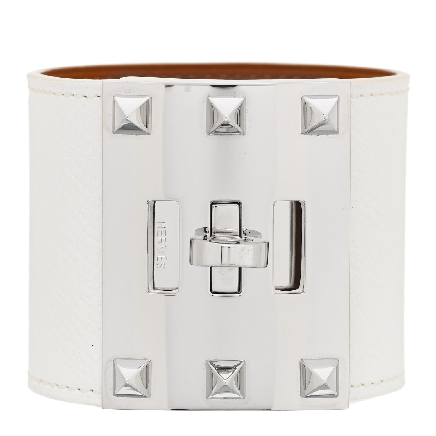 Hermes Epsom Kelly Dog Extreme Bracelet S White 1 of 6