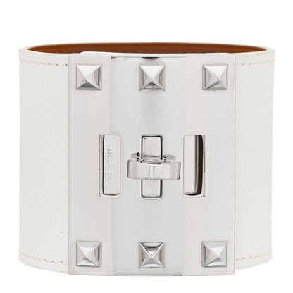 Hermes Epsom Kelly Dog Extreme Bracelet S White 1 of 6