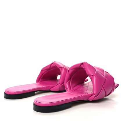Bottega Veneta Nappa Maxi Intrecciato Lido Flat Sandals 39 Hollyhock 4 of 8