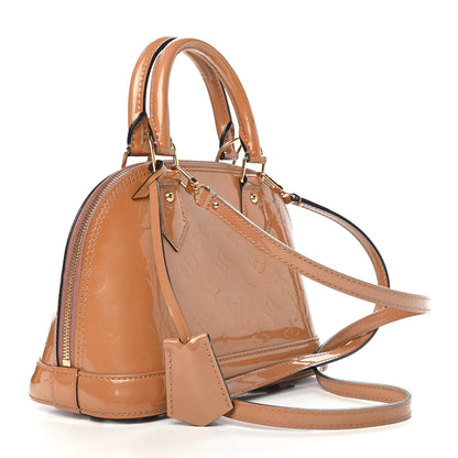 Louis Vuitton Vernis Alma BB Rose Velours 3 of 6