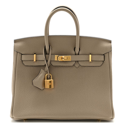 Hermes Togo Birkin 25 Gris Tourterelle 1 of 11