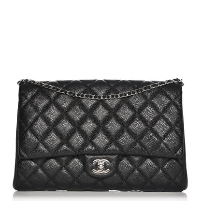 Chanel Caviar Quilted Clutch With Chain Flap Black 1 of 8