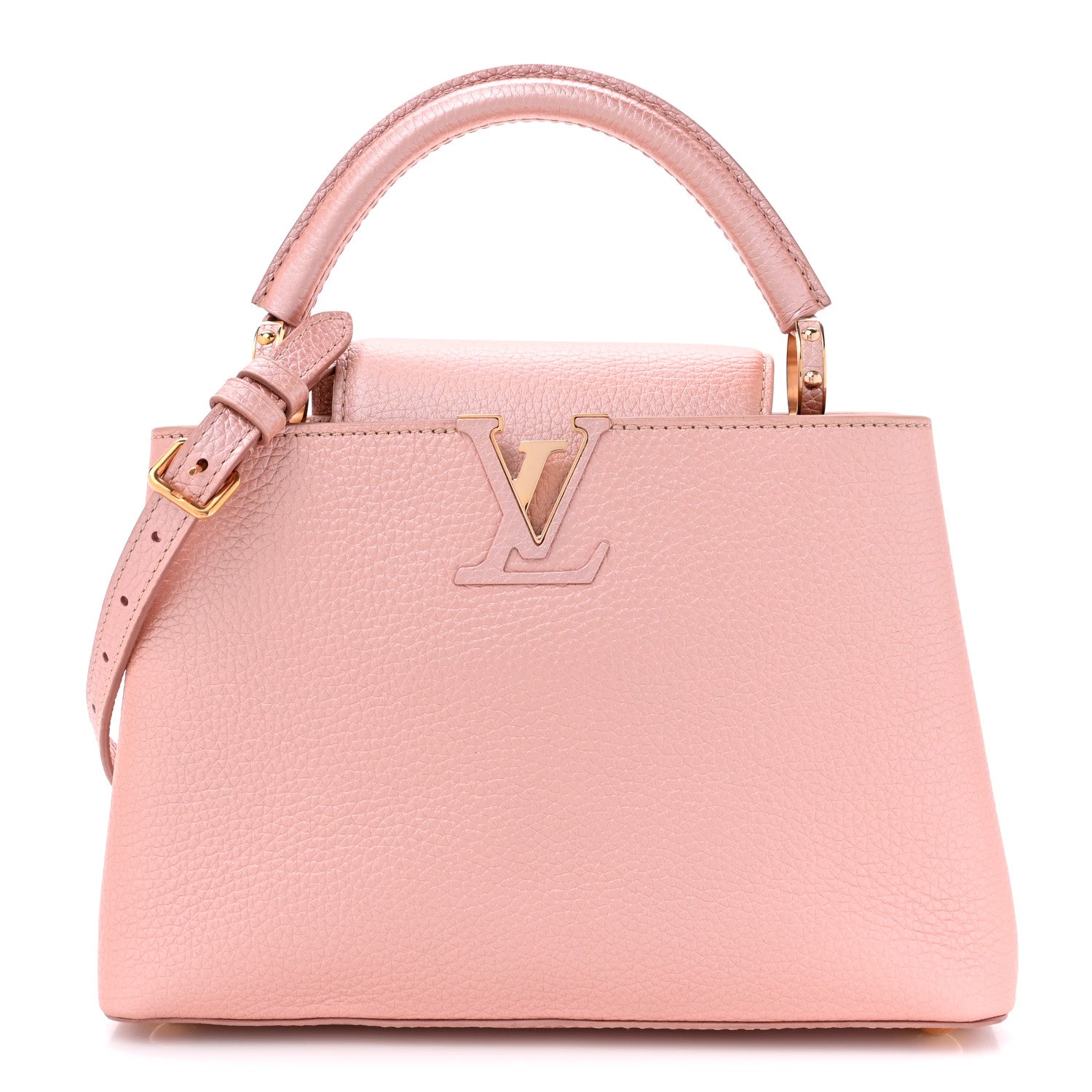 Louis Vuitton Metallic Taurillon Capucines BB Pearly Pink 1 of 12