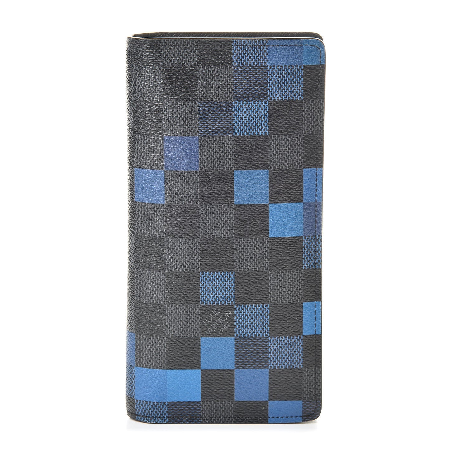 Damier Graphite Pixel Brazza Wallet Blue