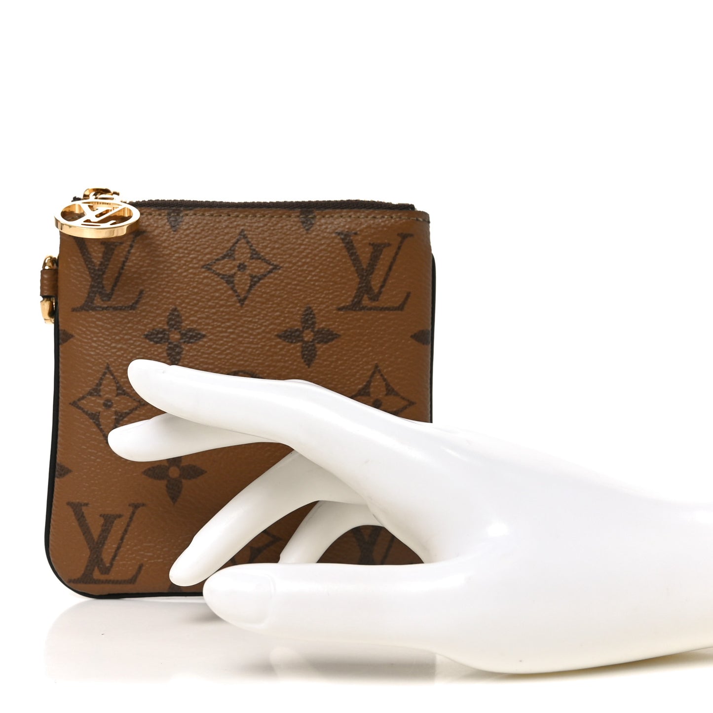 Reverse Monogram Trio Square Pouch