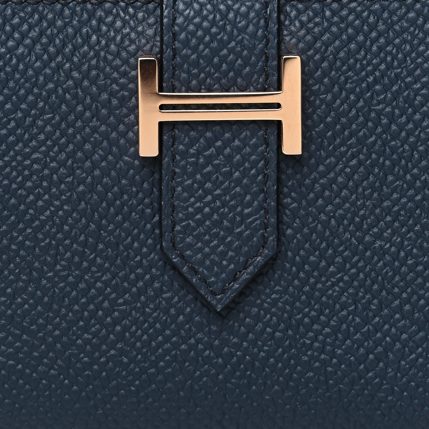 Hermes Epsom Mini Bearn Wallet Bleu Indigo 9 of 10