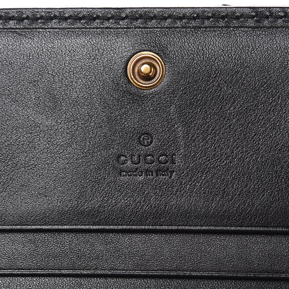 Gucci Calfskin Matelasse GG Marmont Card Case Wallet Black 6 of 8