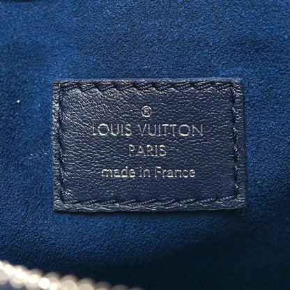 Louis Vuitton Lambskin Embossed Monogram Coussin PM Navy 8 of 11