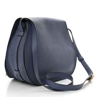 Chloe Calfskin Medium Marcie Round Crossbody Bag Street Blue 2 of 14