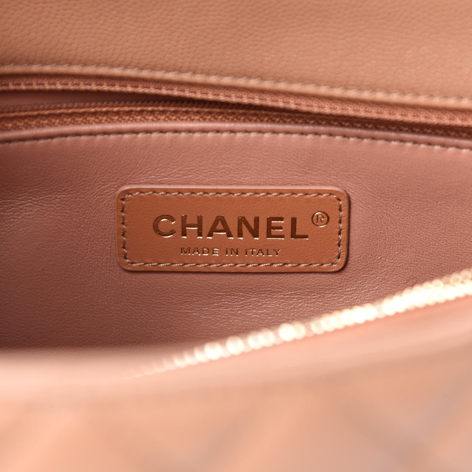 Chanel Caviar Quilted Small Coco Handle Flap Brown 8 of 10