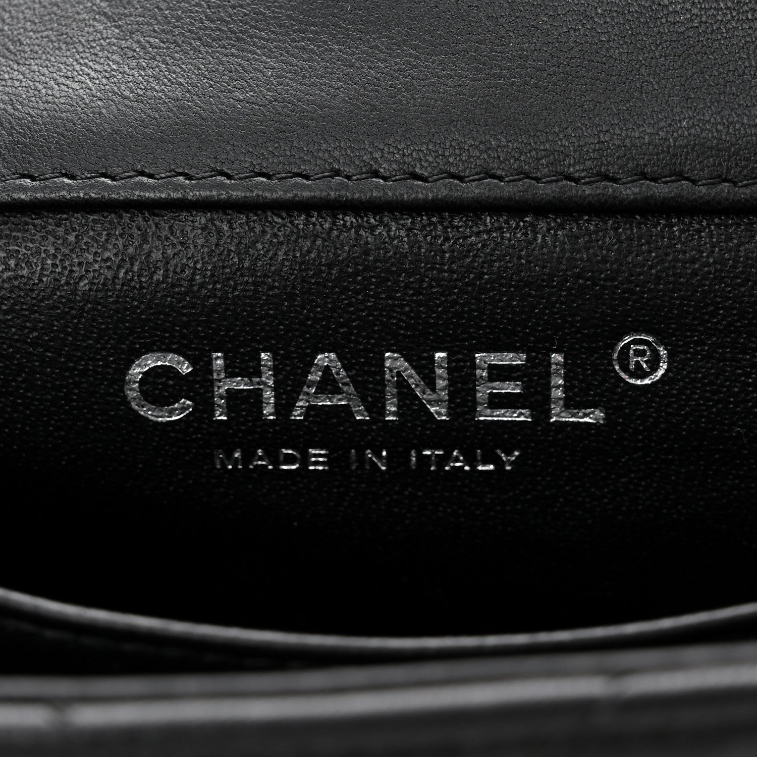 Chanel Lambskin Chevron Quilted Extra Mini Rectangular Flap So Black 6 of 10