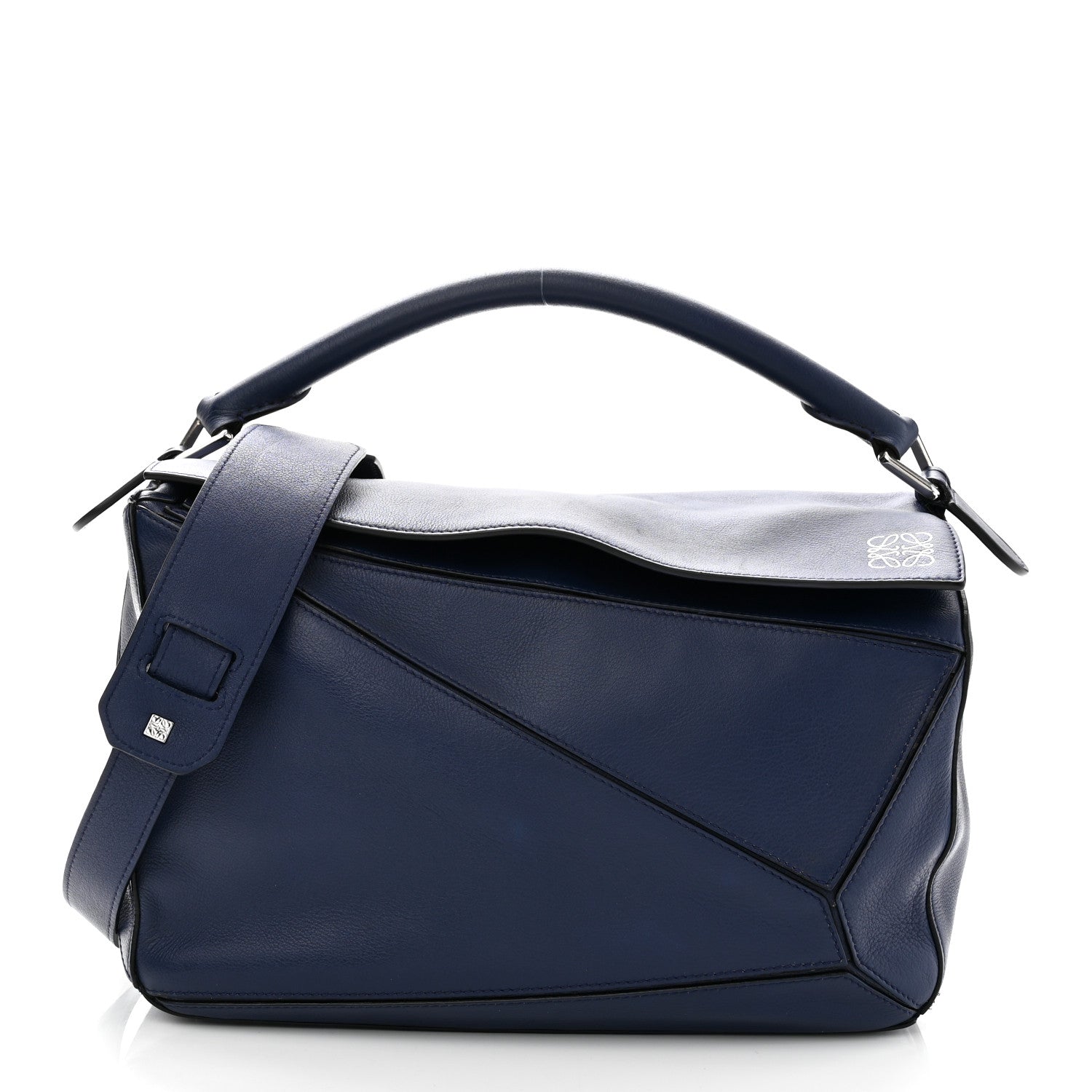 Loewe Calfskin Medium Puzzle Bag Marine 1 of 10