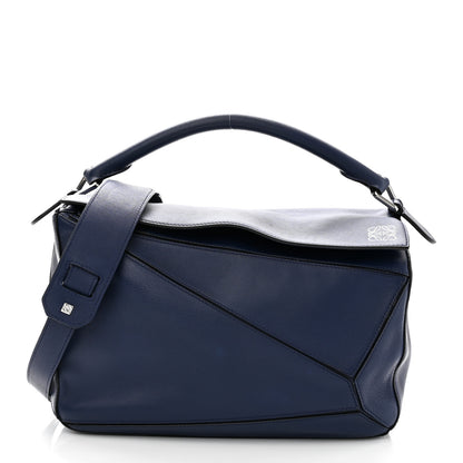 Loewe Calfskin Medium Puzzle Bag Marine 1 of 10
