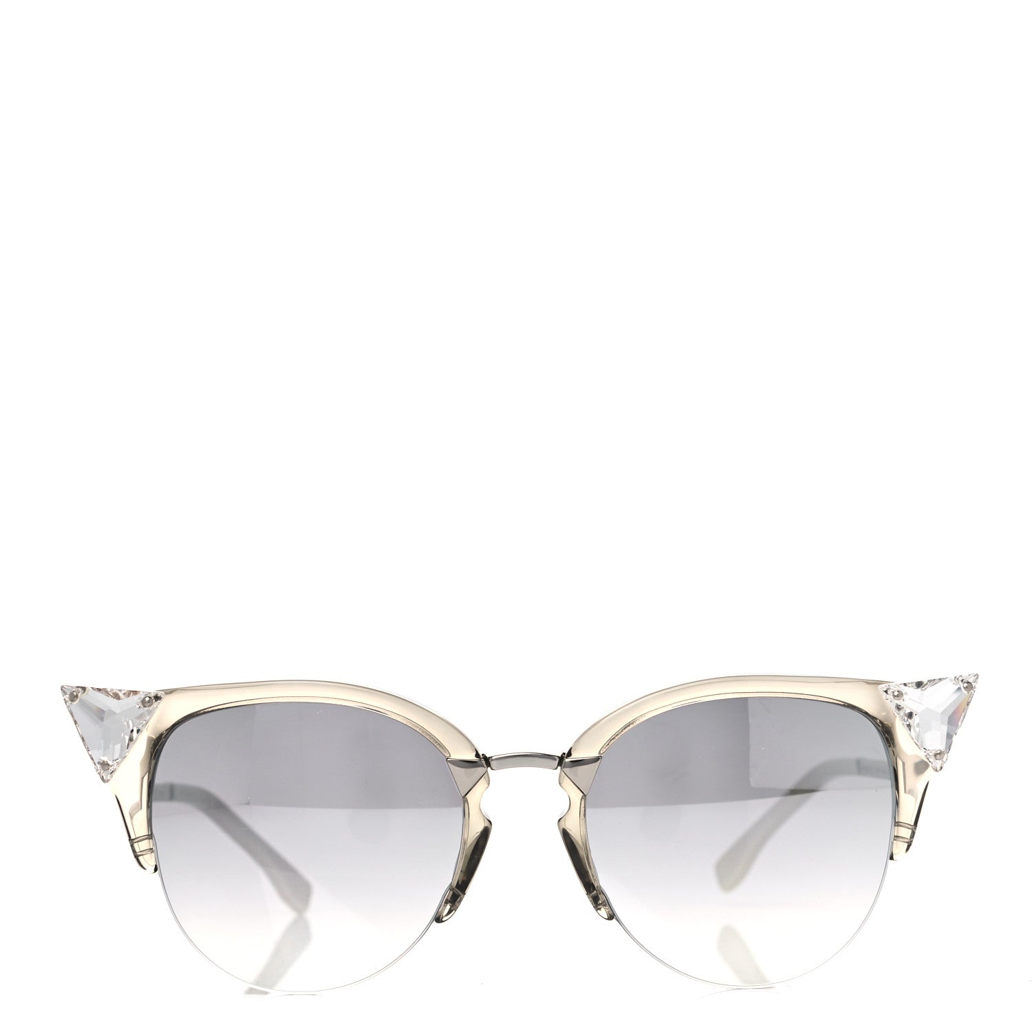 Fendi Iridia Cat Eye Sunglasses FF 0041/S Silver 3 of 12