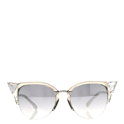 Fendi Iridia Cat Eye Sunglasses FF 0041/S Silver 3 of 12