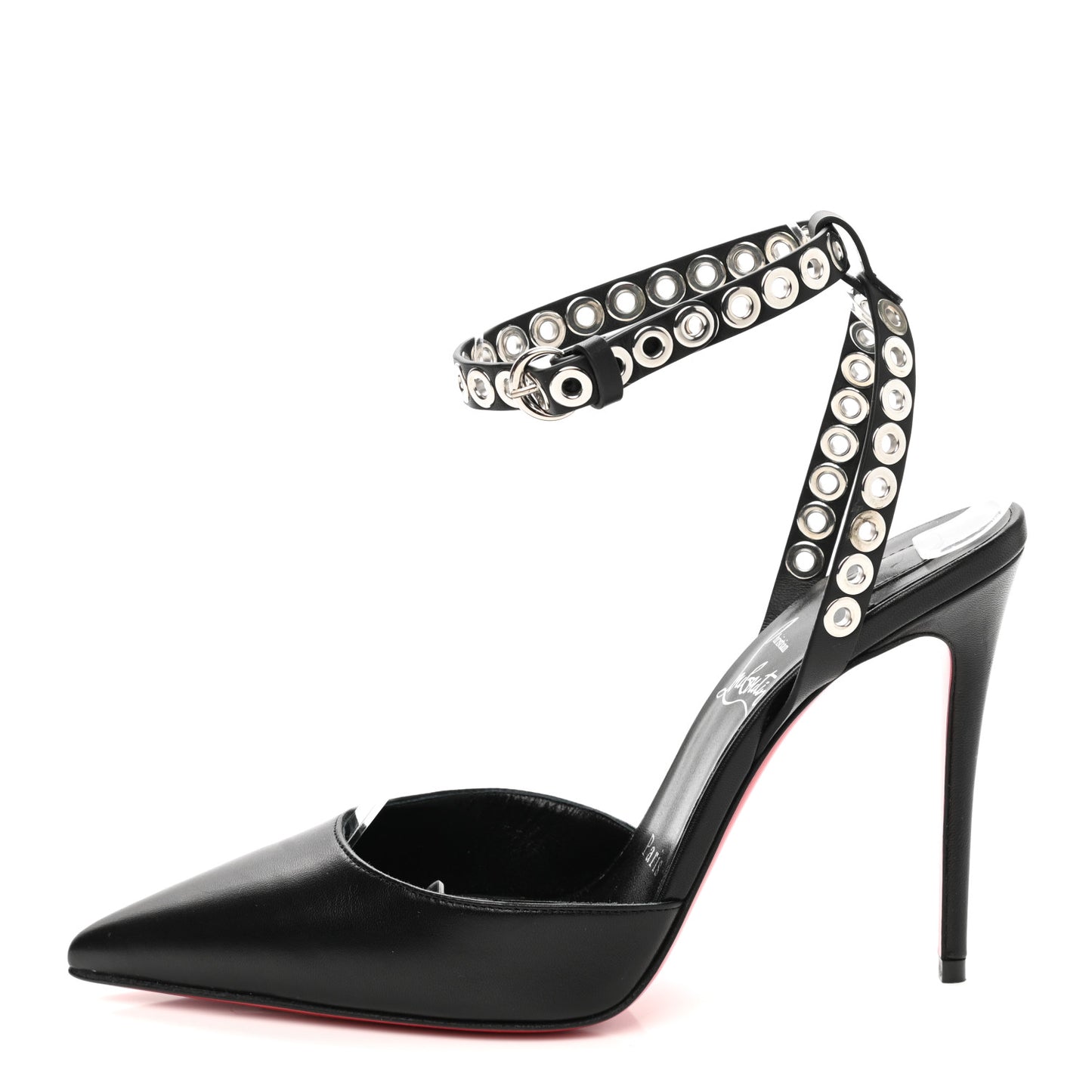 Calfskin Embellished Pumpaclou 100 Pumps 36.5 Black