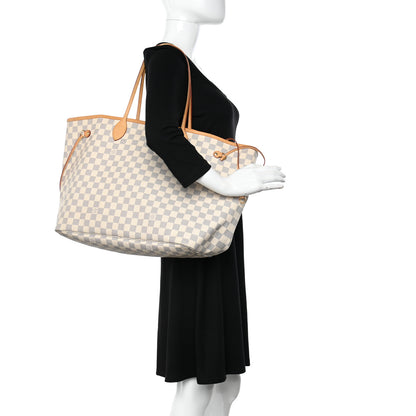 Louis Vuitton Damier Azur Neo Neverfull GM Rose Ballerine 2 of 11