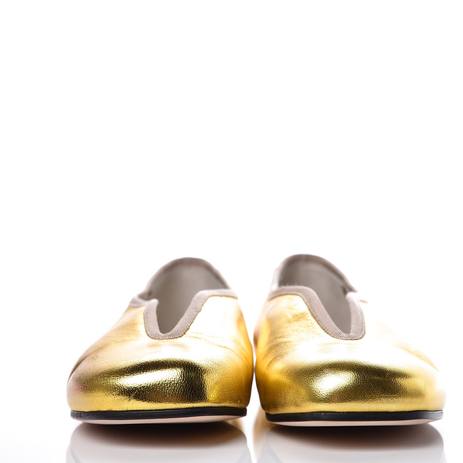 Gucci Metallic Nappa Patent Hannelore Detachable Platform Sandals 35.5 Gold 13 of 17