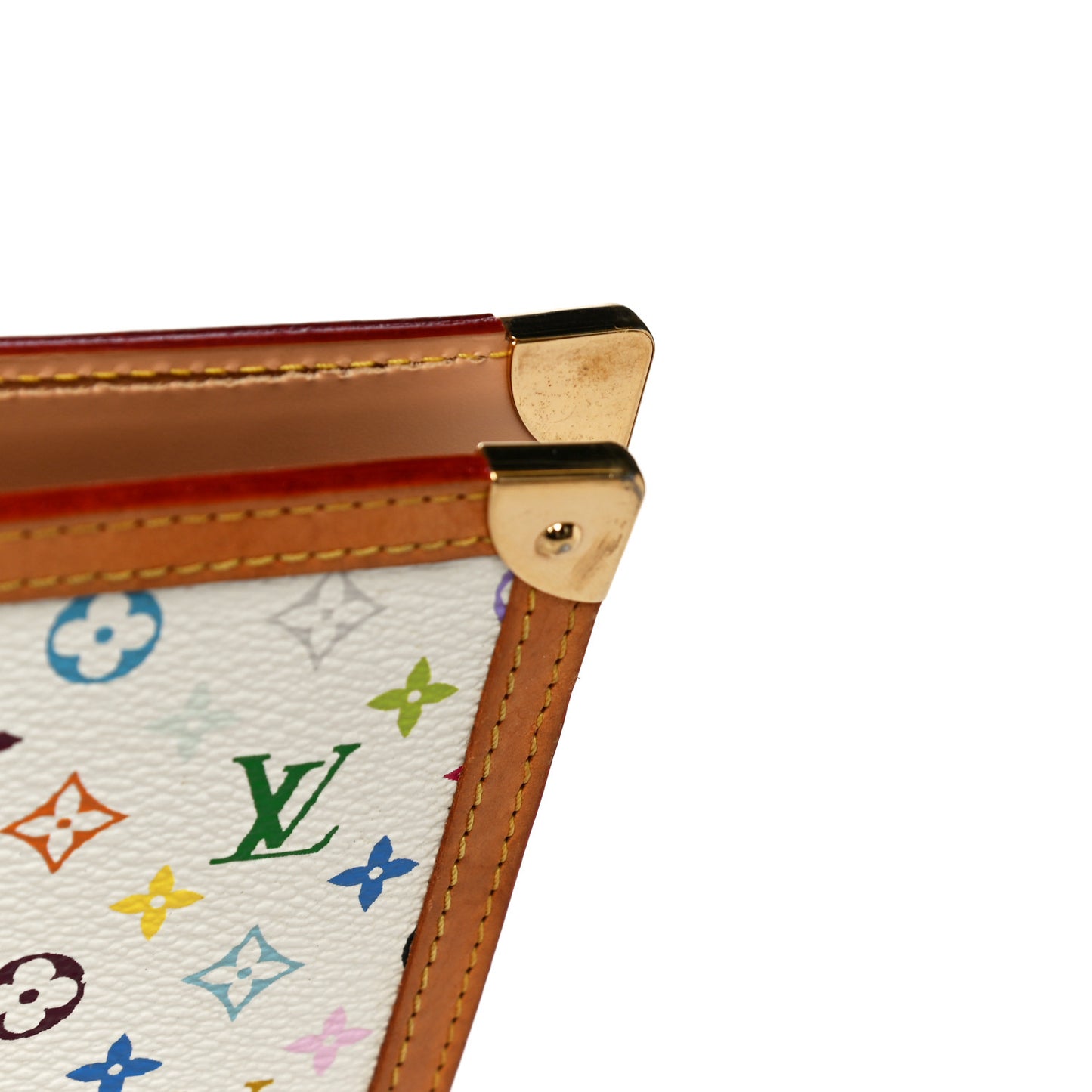 Monogram Multicolor Large Ring Agenda Cover White