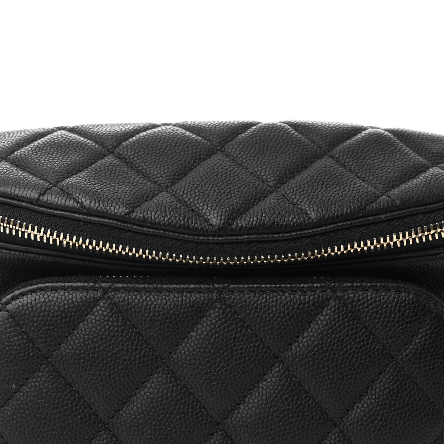 Caviar Quilted Business Affinity Waist Belt Bag Black