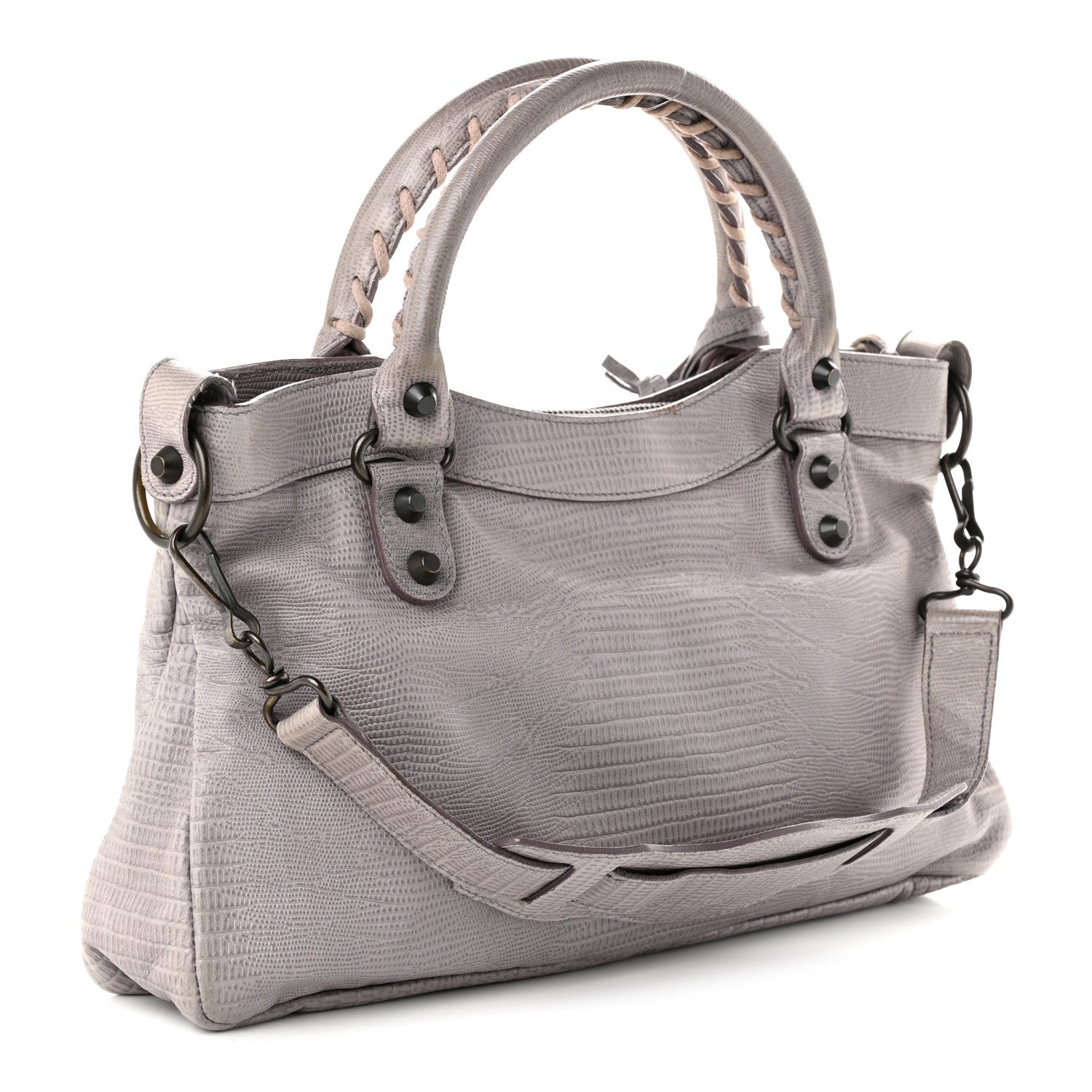 Balenciaga Agneau Lizard Embossed Classic Hardware First Fer 4 of 13