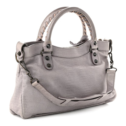Balenciaga Agneau Lizard Embossed Classic Hardware First Fer 4 of 13