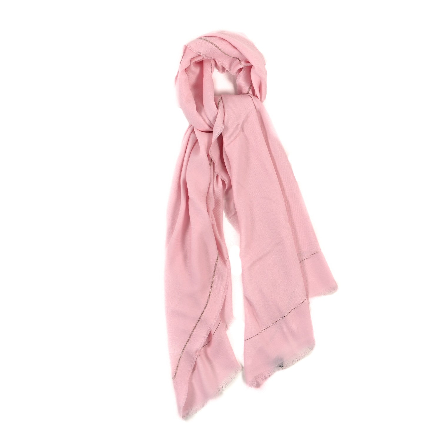 Chanel Wool Metal Chain Stole Light Pink 1 of 3