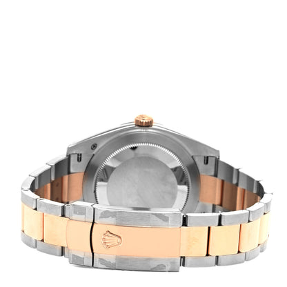 Rolex Stainless Steel 18K Everose Gold 41mm Oyster Perpetual Datejust Watch Chocolate 126331 3 of 5