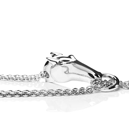 Hermes Sterling Silver Galop Long Necklace GM 6 of 7