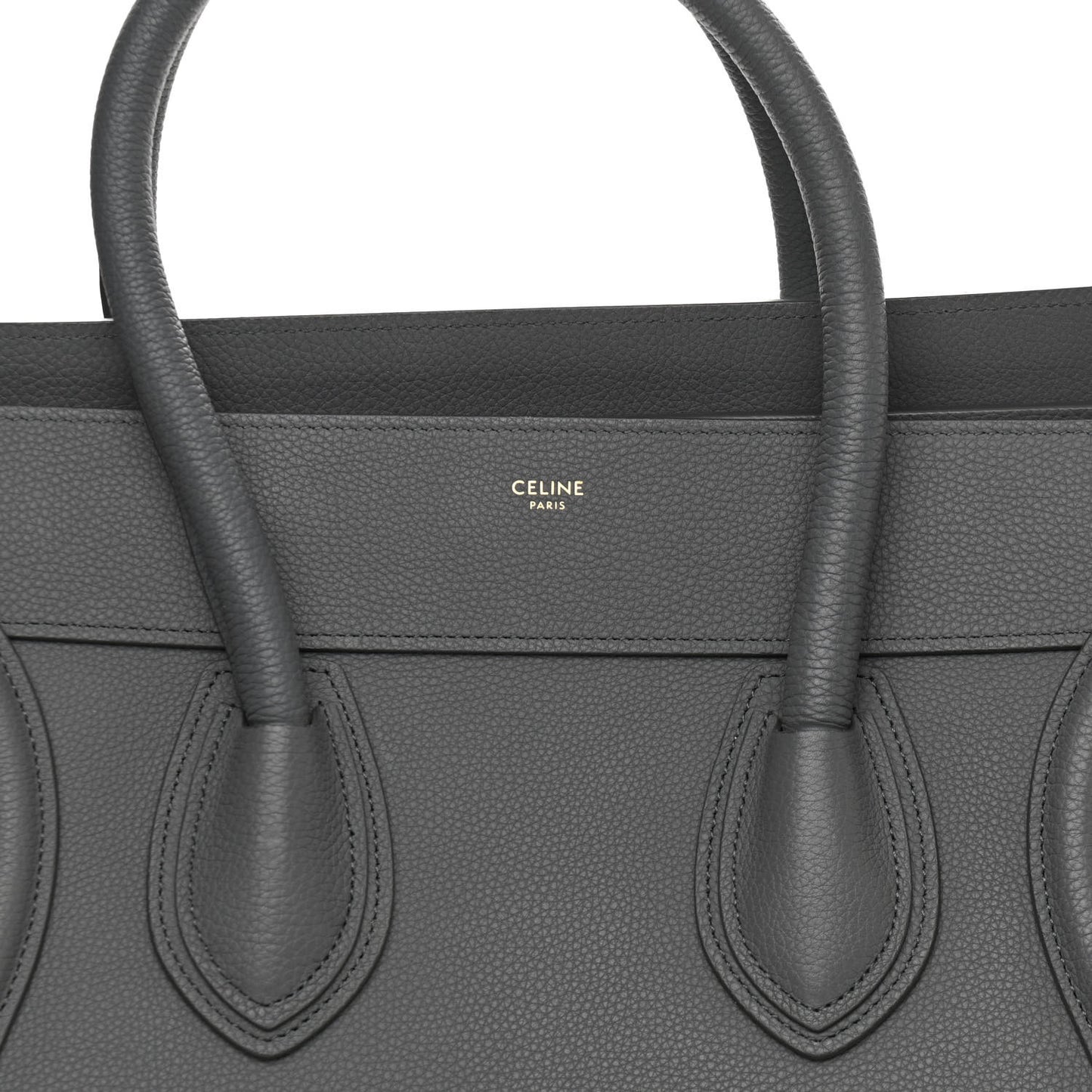 Drummed Calfskin Mini Luggage Kohl