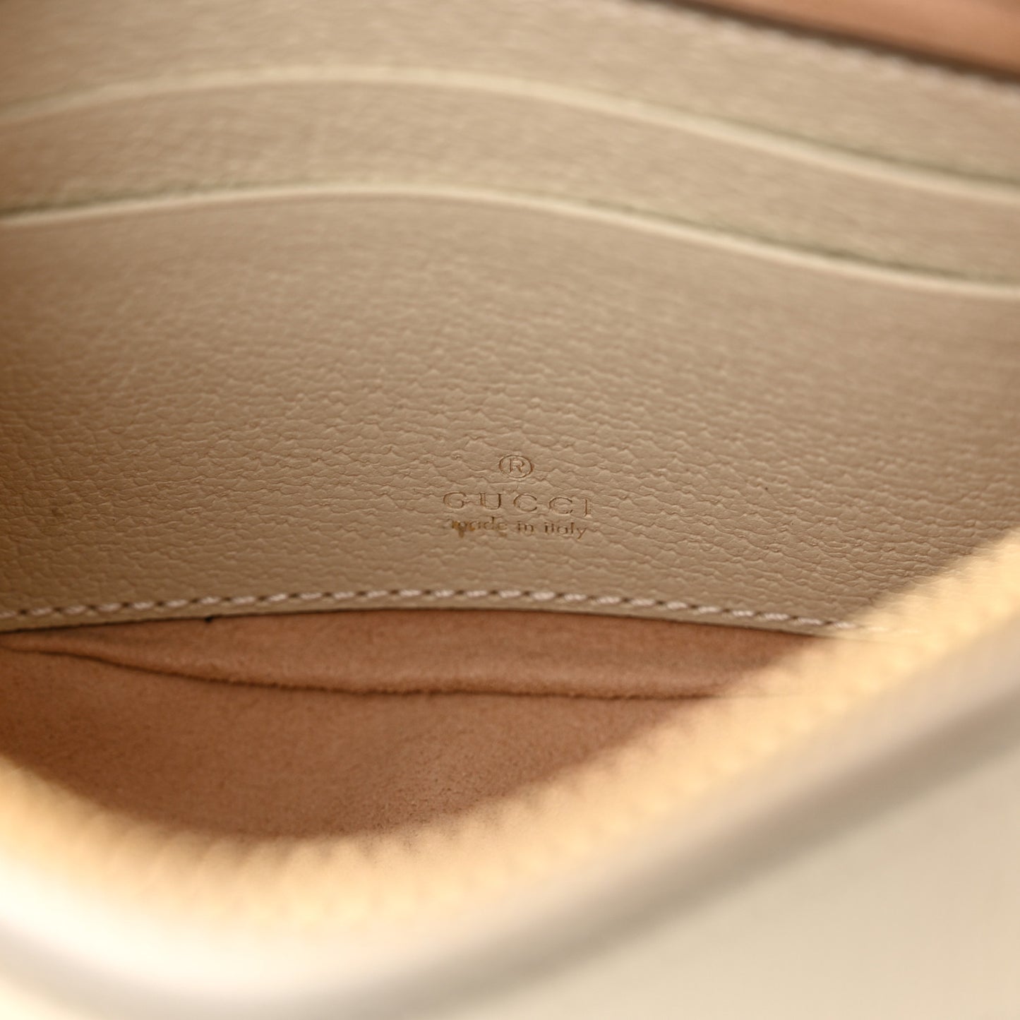 GG Supreme Monogram Textured Dollar Calfskin Web Mini Ophidia Half Moon Hobo Beige Ebony Mystic White