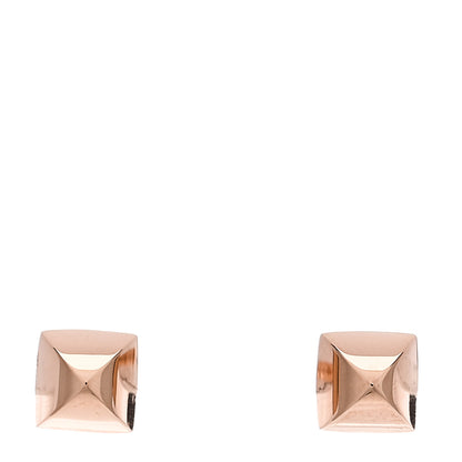 Hermes 18K Rose Gold Clou d'H Stud Earrings 1 of 5