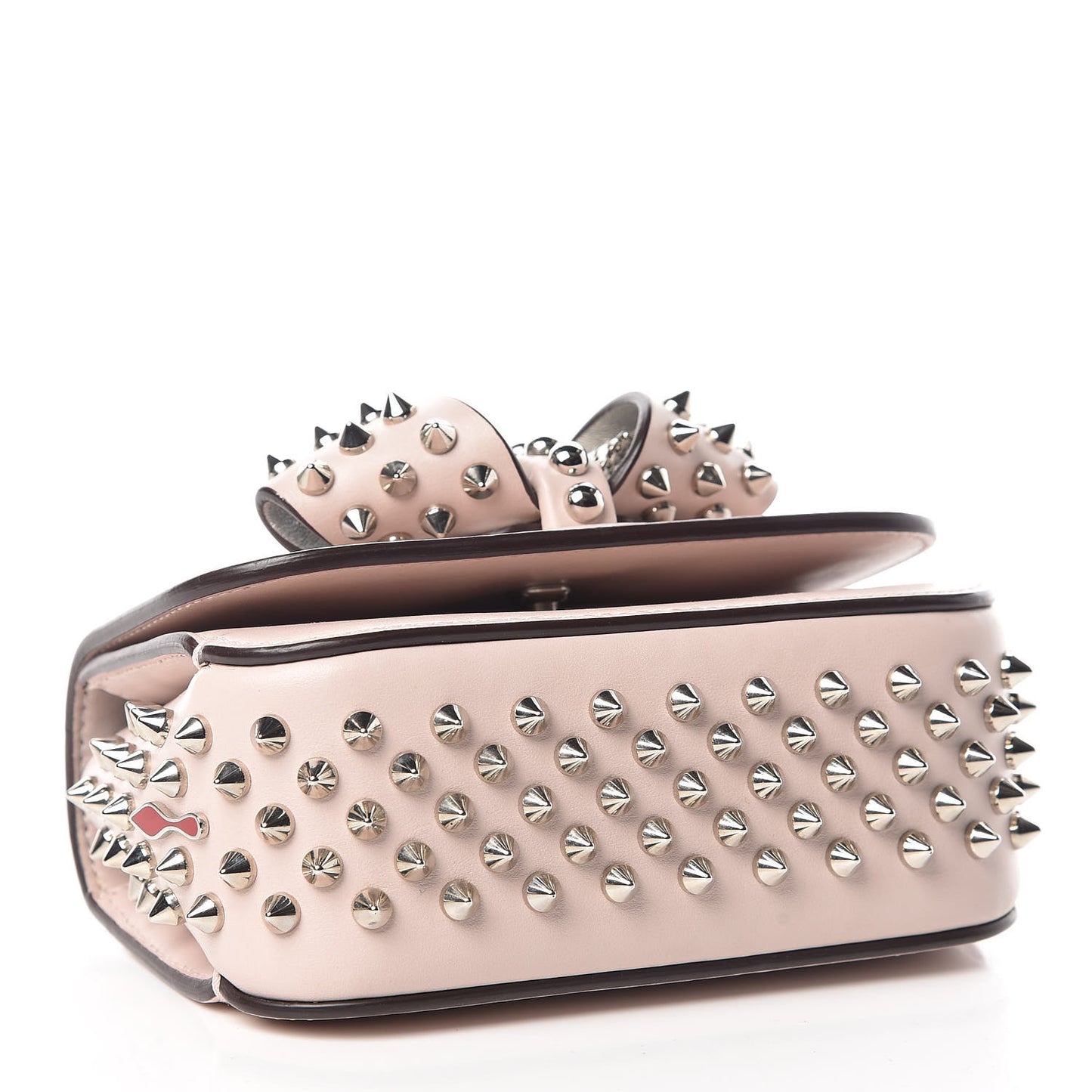 Calfskin Spikes Mini Sweety Charity NV Crossbody Bag Ballerina