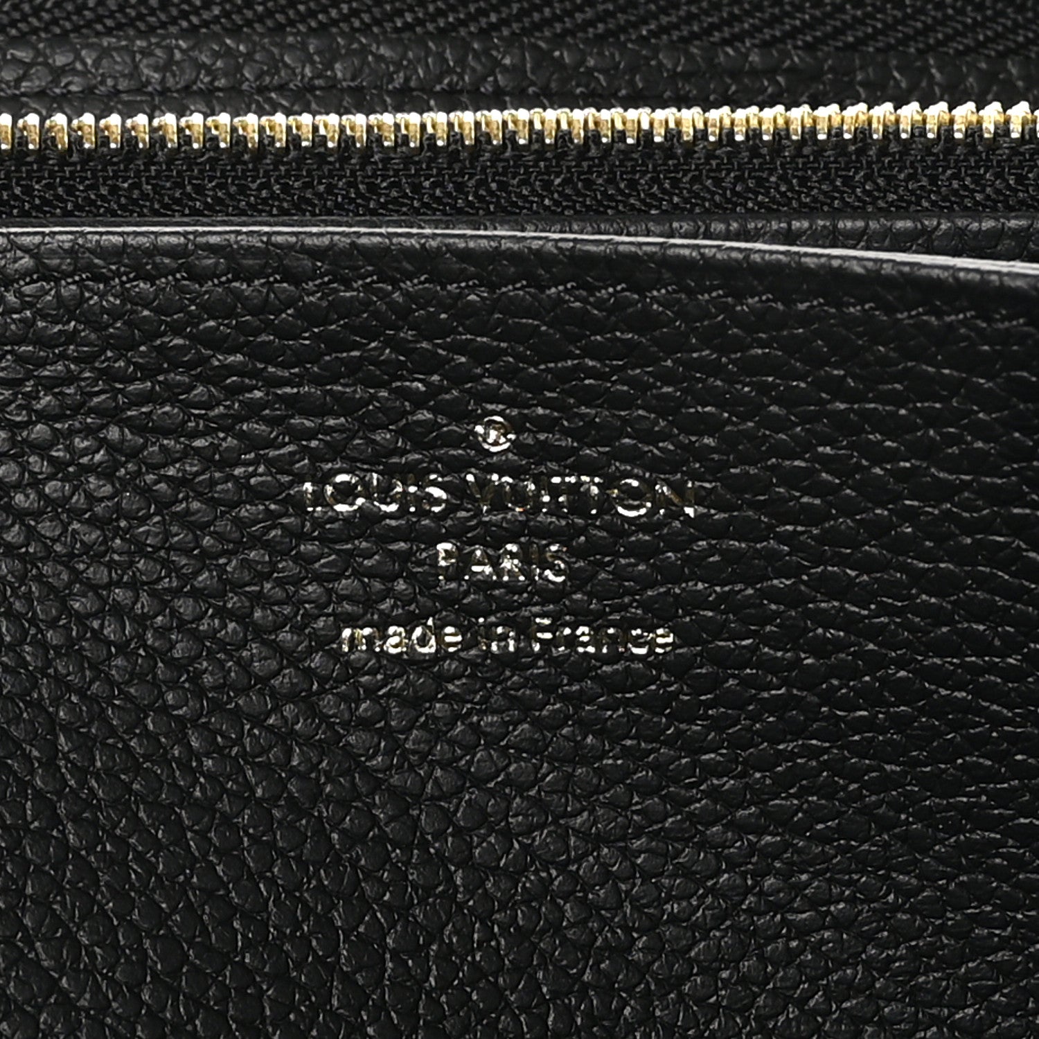 Louis Vuitton Empreinte Monogram Giant Zippy Wallet Black Beige 7 of 9