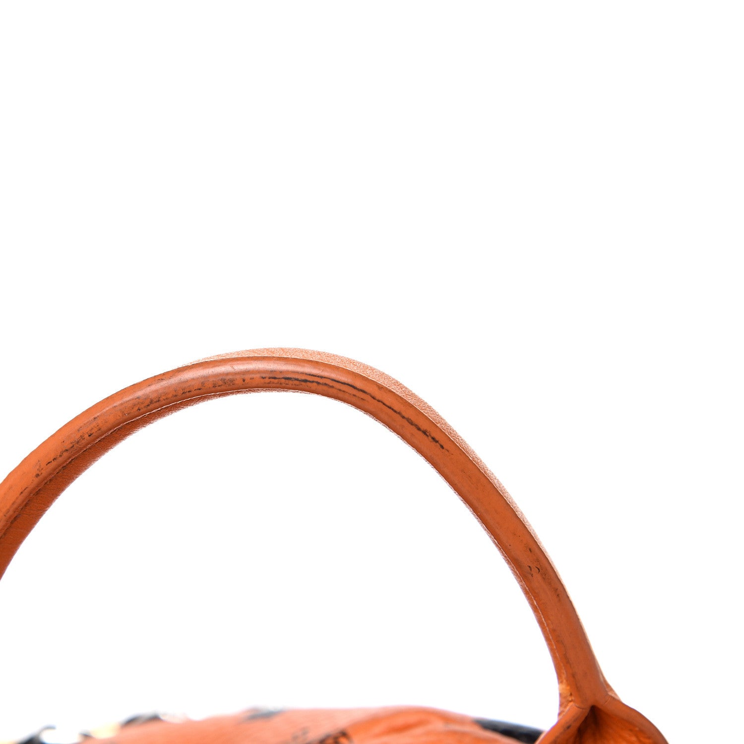 MCM Visetos Side Stud Large Stark Backpack Orange 17 of 21