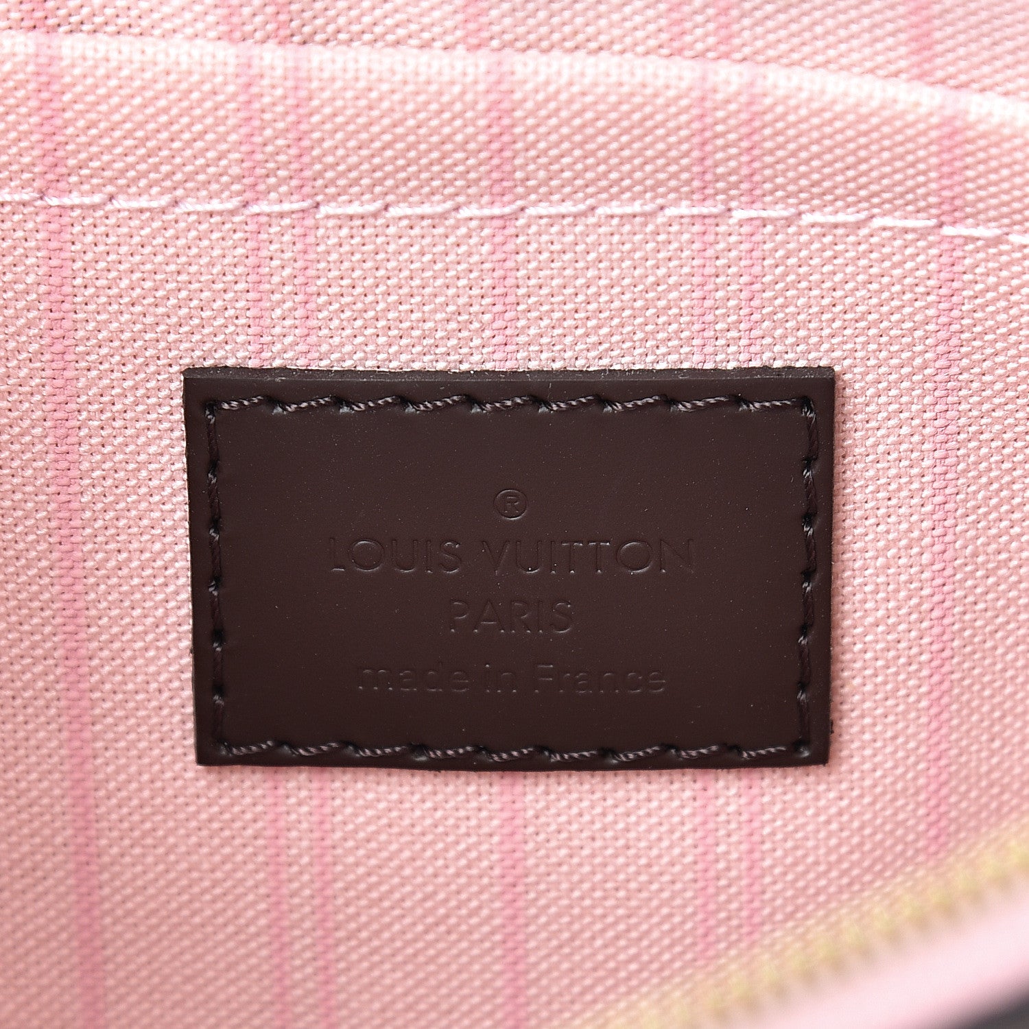 Louis Vuitton Damier Ebene Neverfull MM GM Pochette Rose Ballerine 5 of 6