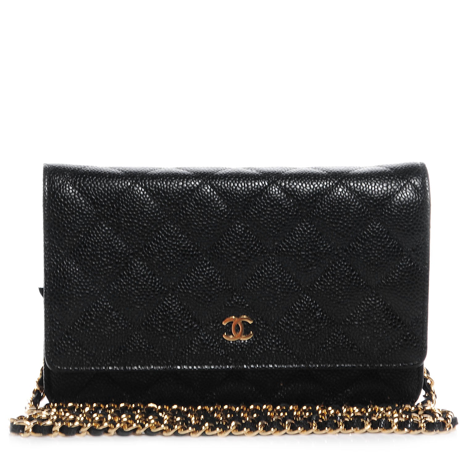 Chanel Caviar Wallet on Chain WOC Black 1 of 9