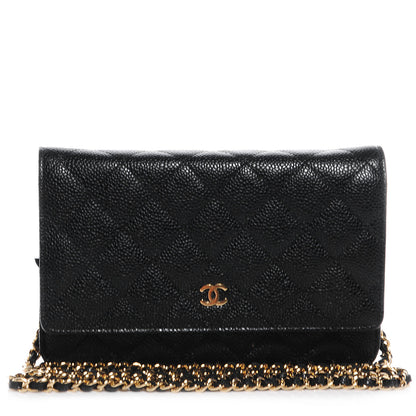 Chanel Caviar Wallet on Chain WOC Black 1 of 9